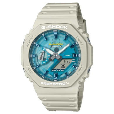 Casio G-Shock GA-2100 Lineup Carbon Core Guard Structure Oasis Of Day And Night Series Watch GA2100AS-5A GA-2100AS-5A