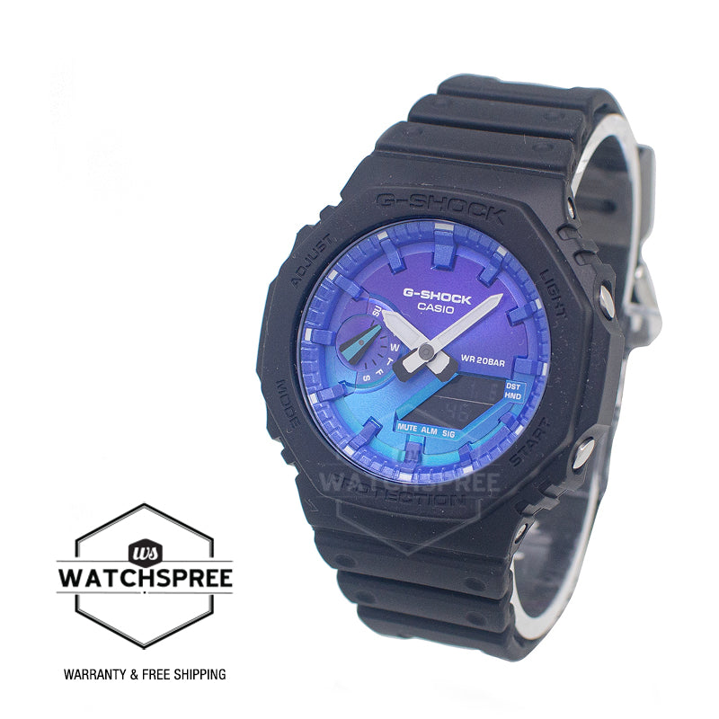 Casio G-Shock GA-2100 Lineup Carbon Core Guard Structure Flame Inside Series Watch GA2100FL-1A GA-2100FL-1A