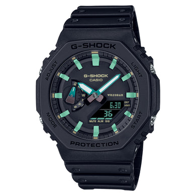 Casio G-Shock GA-2100 Lineup Carbon Core Guard Structure Neoclassic Black Resin Band Watch GA2100RC-1A GA-2100RC-1A