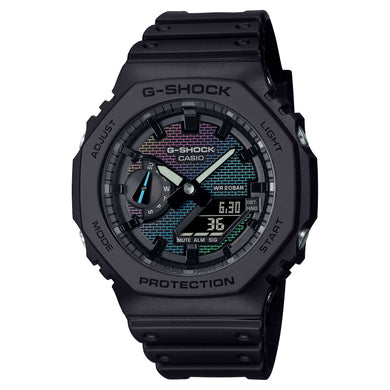 Casio G-Shock GA-2100 Lineup Carbon Core Guard Structure Rainbow Brick Wall Series Bio-Based Watch GA2100RW-1A GA-2100RW-1A