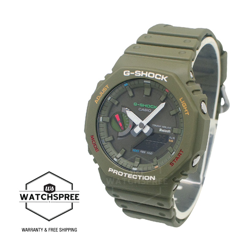 Casio G-Shock GA-2100 Lineup Carbon Core Guard Structure Bluetooth¶ô¶÷ Solar Watch GAB2100FC-3A GA-B2100FC-3A