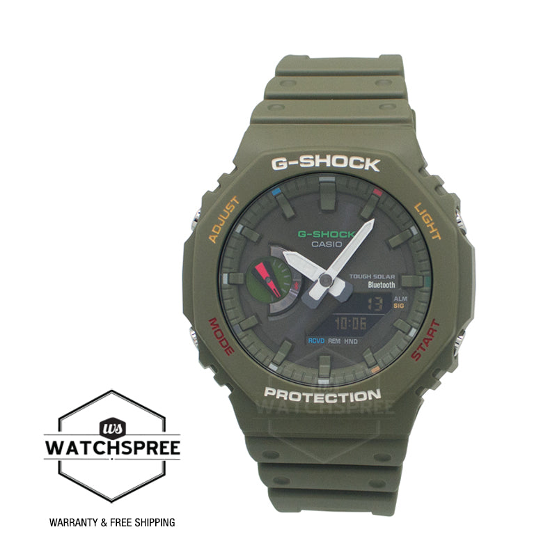 Casio G-Shock GA-2100 Lineup Carbon Core Guard Structure Bluetooth¶ô¶÷ Solar Watch GAB2100FC-3A GA-B2100FC-3A