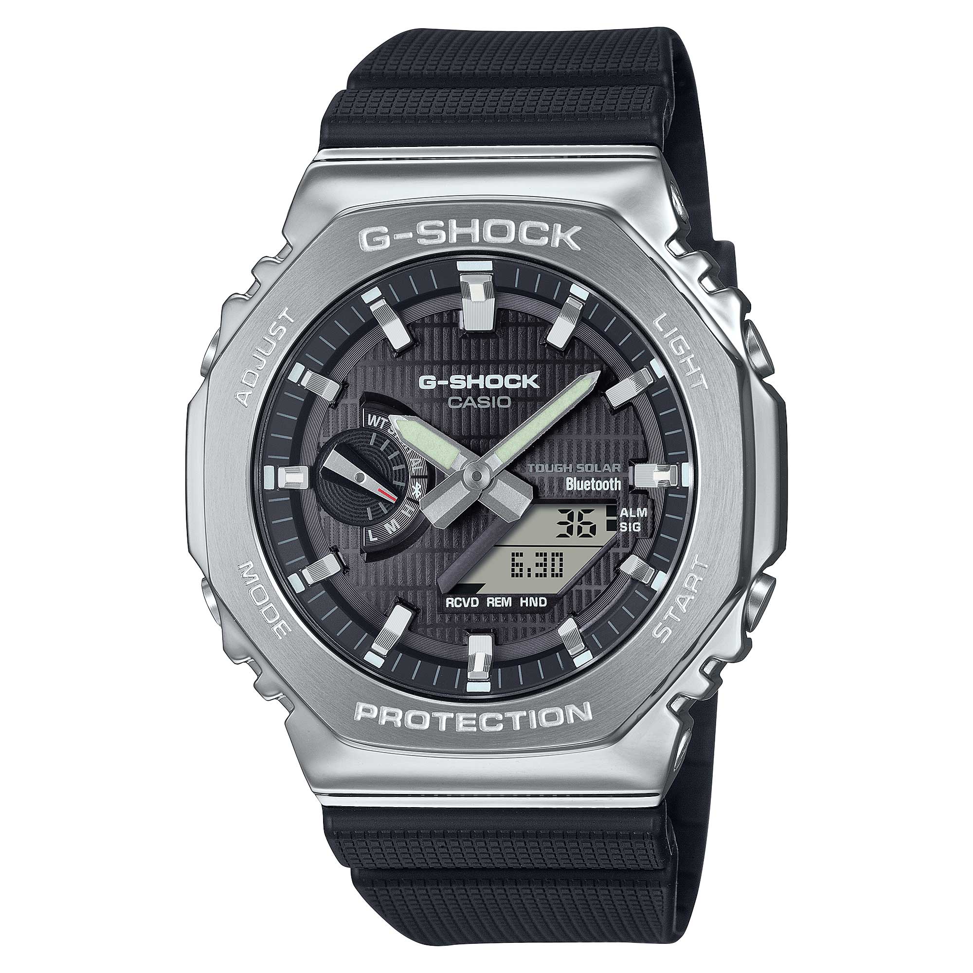 Casio G-Shock G-Steel GBM-2100 Lineup Bluetooth© Tough Solar Bio-Based Watch GBM2100-1A GBM-2100-1A