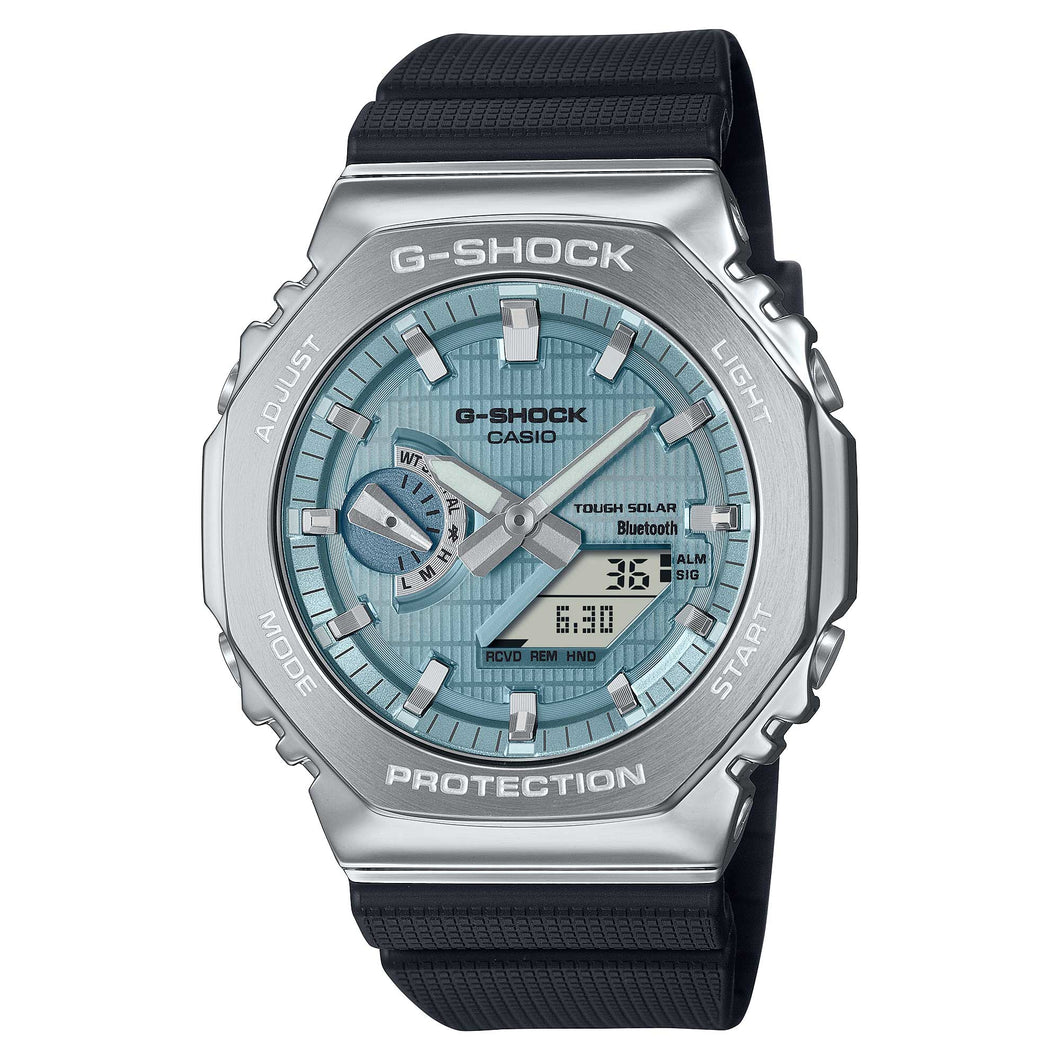 Casio G-Shock G-Steel GBM-2100 Lineup Bluetooth© Tough Solar Bio-Based Watch GBM2100A-1A2 GBM-2100A-1A2