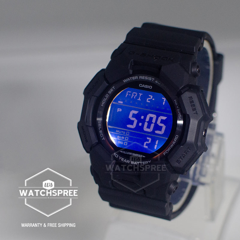 Casio G-Shock GD-010 Lineup Carbon Core Guard Structure Bio-Based Black Resin Band Watch GD010-1A1 GD-010-1A1