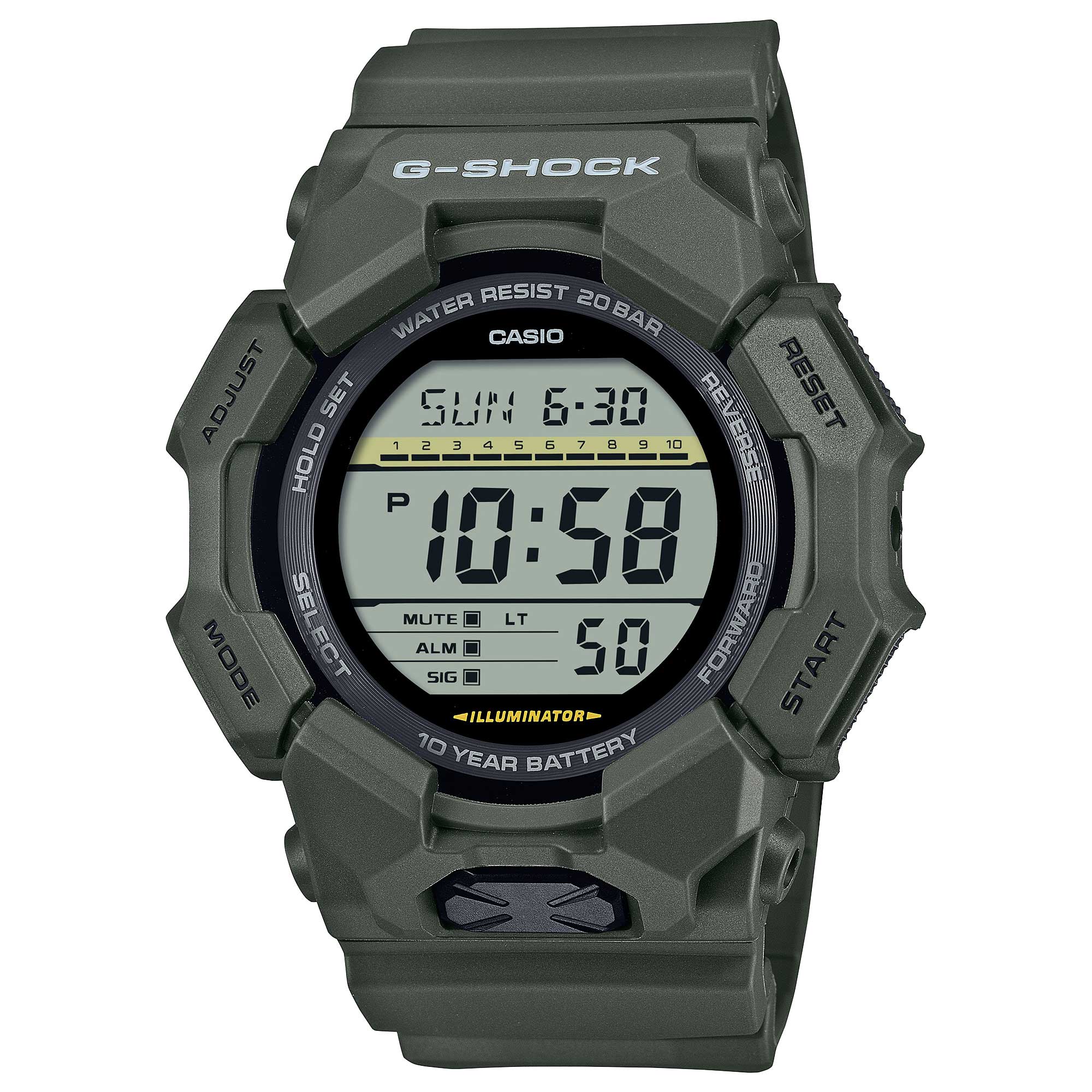 Casio G-Shock GD-010 Lineup Carbon Core Guard Structure Bio-Based Watch GD010-3D GD-010-3D GD-010-3