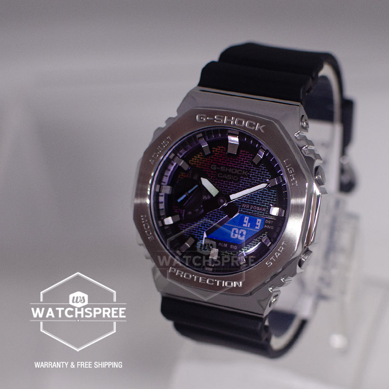 Casio G-Shock G-Steel GM-2100 Lineup Rainbow Brick Wall Series Bio-Based Watch GM2100RW-1A GM-2100RW-1A