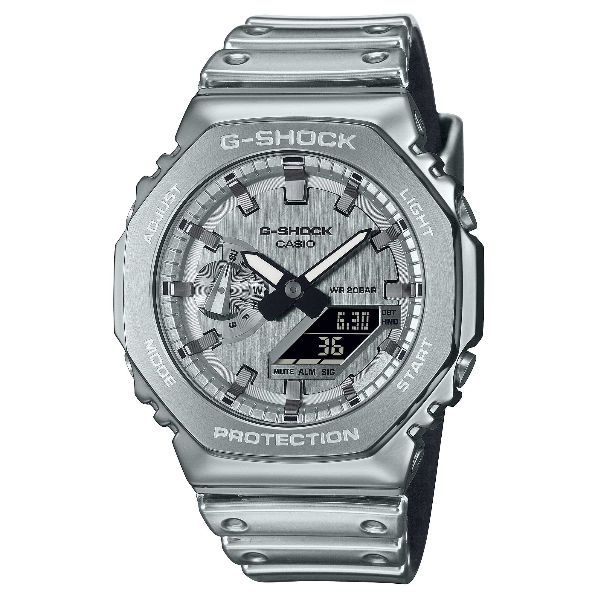 Casio G-Shock G-Steel GM-2100 Lineup Fine Metallic Series Watch GM2100YM-8A GM-2100YM-8A