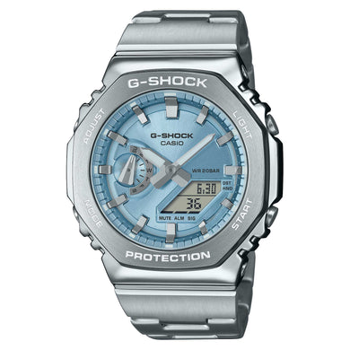 Casio G-Shock G-Steel GM-2100 Lineup Stainless Steel Band Watch GM2110D-2A GM-2110D-2A