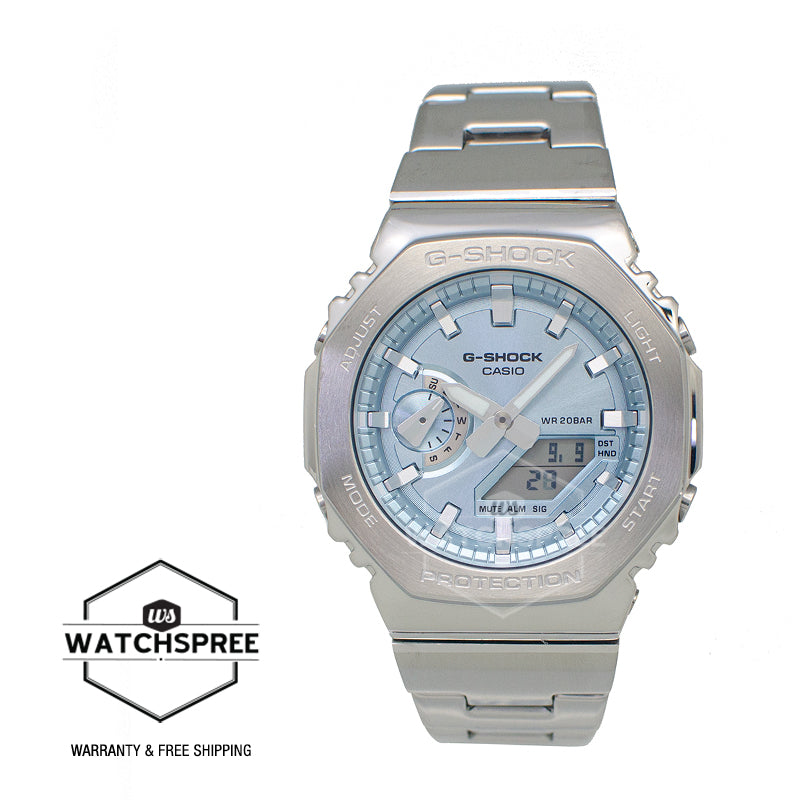 Casio G-Shock G-Steel GM-2100 Lineup Stainless Steel Band Watch GM2110D-2A GM-2110D-2A