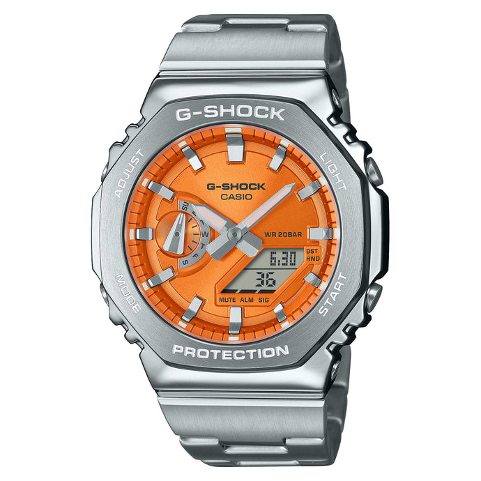 Casio G-Shock G-Steel GM-2100 Lineup Stainless Steel Band Watch GM2110D-4A GM-2110D-4A