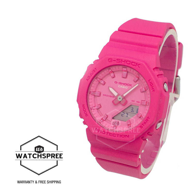 Casio G-Shock for Ladies' Power Pink Series Bio-Based Matte Pink Resin Band Watch GMAP2100PP-4A GMA-P2100PP-4A