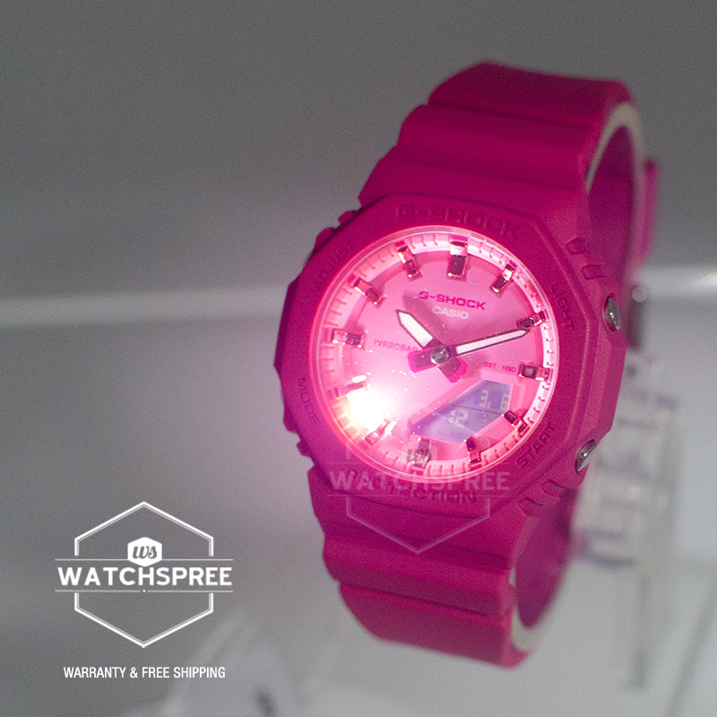 Casio G-Shock for Ladies' Power Pink Series Bio-Based Matte Pink Resin Band Watch GMAP2100PP-4A GMA-P2100PP-4A