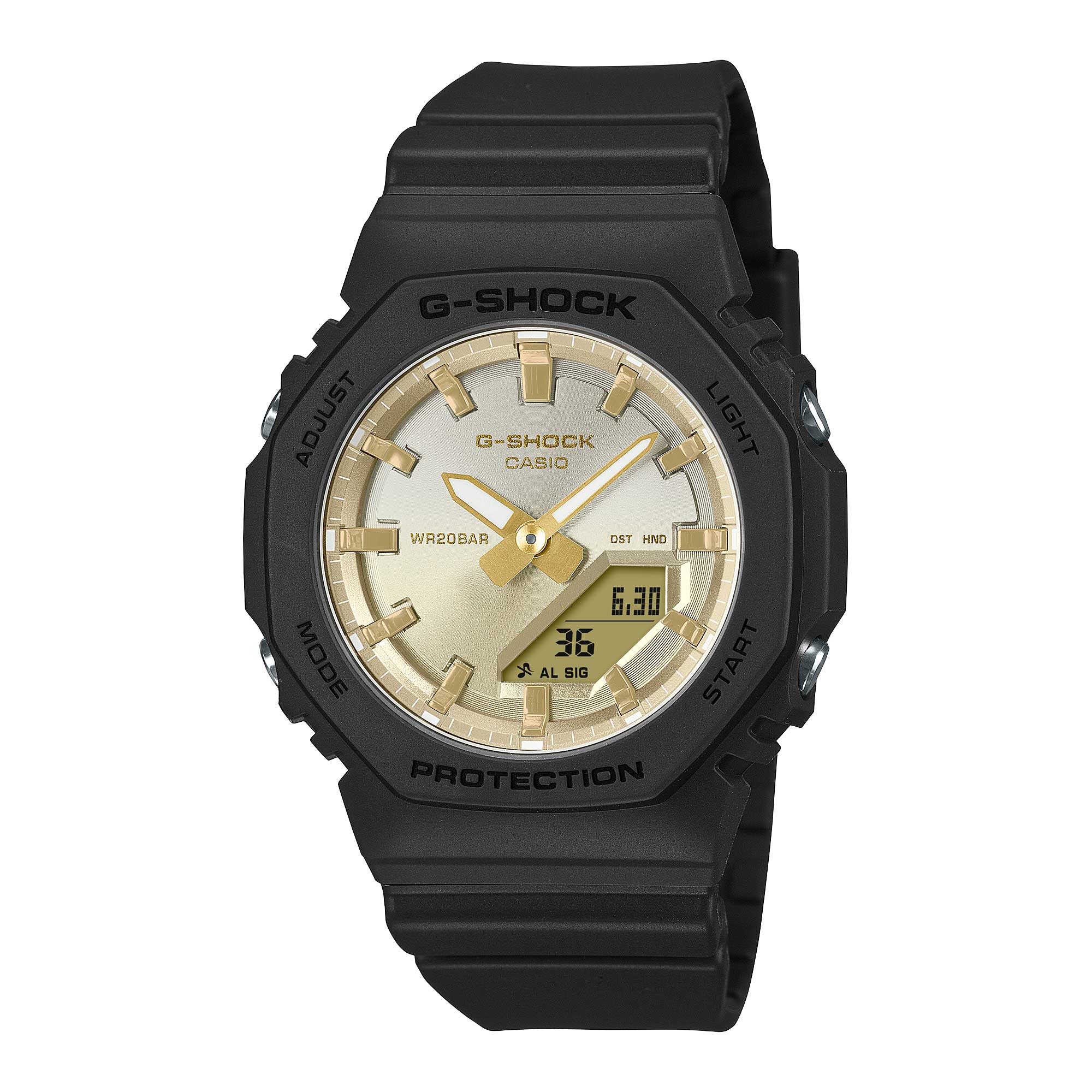 Casio G-Shock for Ladies' Sunset Glow Series Bio-Based Black Resin Band Watch GMAP2100SG-1A GMA-P2100SG-1A