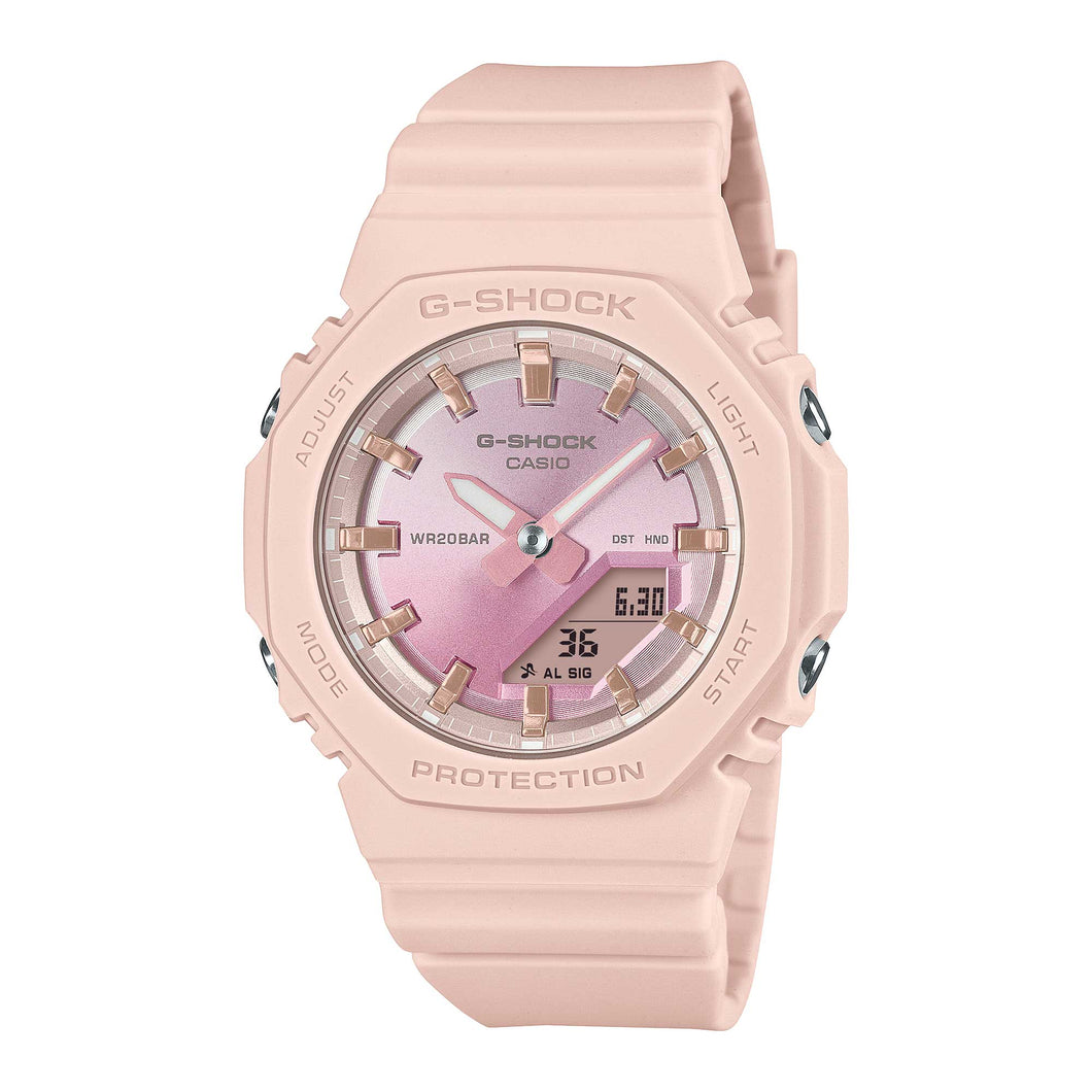 Casio G-Shock for Ladies' Sunset Glow Series Bio-Based Pink Resin Band Watch GMAP2100SG-4A GMA-P2100SG-4A