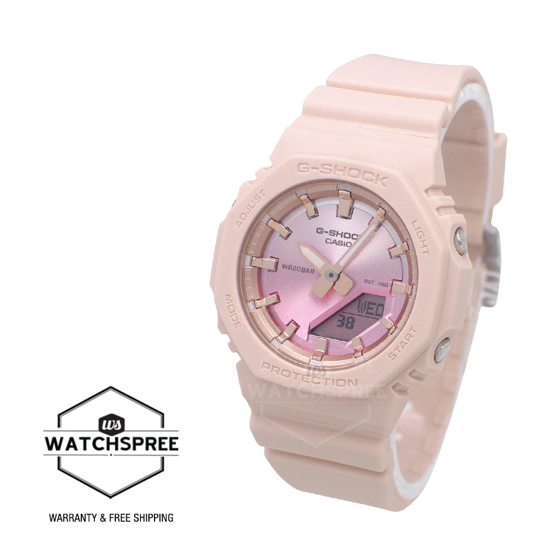 Casio G-Shock for Ladies' Sunset Glow Series Bio-Based Pink Resin Band Watch GMAP2100SG-4A GMA-P2100SG-4A