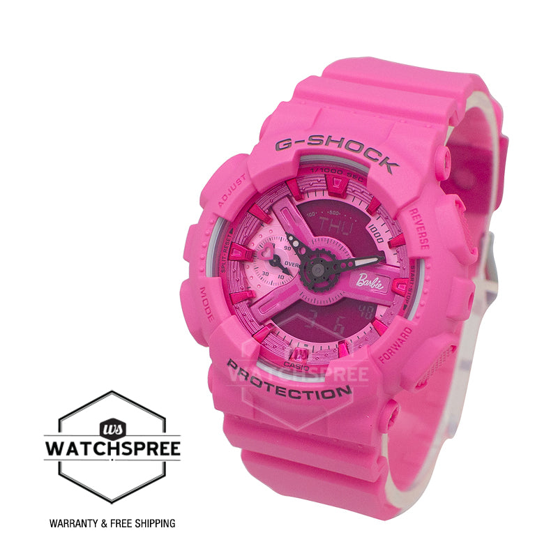 Casio G-Shock for Ladies' Barbie? Collaboration Model Bio-Based Pink Resin Band Watch GMAS110BE-4A GMA-S110BE-4A