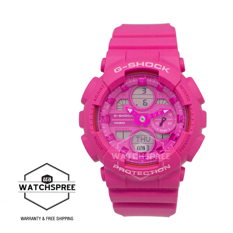 Casio G-Shock for Ladies' GA-140 Lineup Power Pink Series Watch GMAS140PP-4A GMA-S140PP-4A