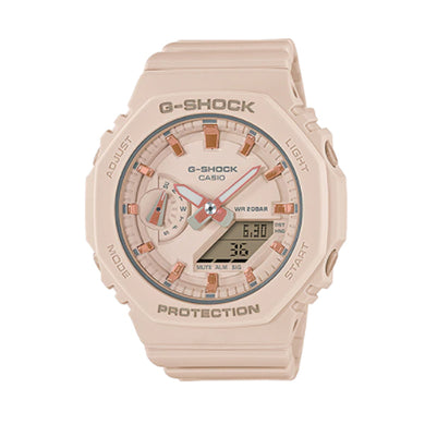 Casio G-Shock for Ladies' Carbon Core Guard Structure GMA-S2100 Lineup Pale Pink Resin Band Watch GMAS2100-4A GMA-S2100-4A