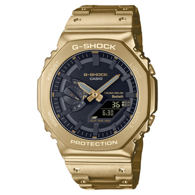 Casio G-Shock GM-B2100 Lineup Full Metal Case BluetoothÇïƒ?? Tough Solar Gold Ion Plated Stainless Steel Band Watch GMB2100GD-9A GM-B2100GD-9A