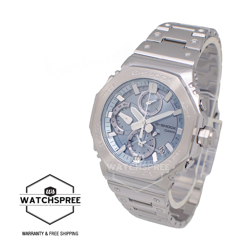 Casio G-Shock (Japan Made) GMC-B2100 Lineup Chronograph Full Metal Series Bluetooth® Tough Solar Dual Time Stainless Steel Band Watch GMCB2100AD-2A GMC-B2100AD-2A