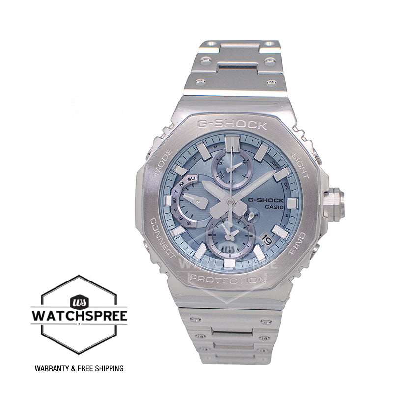 Casio G-Shock (Japan Made) GMC-B2100 Lineup Chronograph Full Metal Series Bluetooth® Tough Solar Dual Time Stainless Steel Band Watch GMCB2100AD-2A GMC-B2100AD-2A