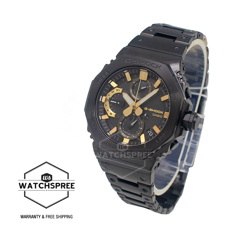 Casio G-Shock (Japan Made) GMC-B2100 Lineup 50th Anniversary Zero to One Series Chronograph Full Metal Series Bluetooth® Tough Solar Dual Time Black Ion Plated Stainless Steel Band Watch GMCB2100ZE-1A GMC-B2100ZE-1A