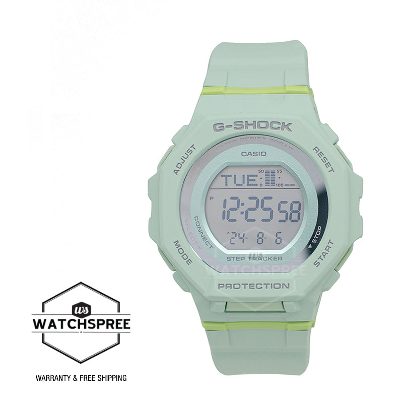 Casio G-Shock for Ladies' GMD-B300 Lineup G-SQUAD Bluetooth¶© Dual Time Bio-Based Matte Green Resin Band Watch GMDB300-3D GMD-B300-3D GMD-B300-3