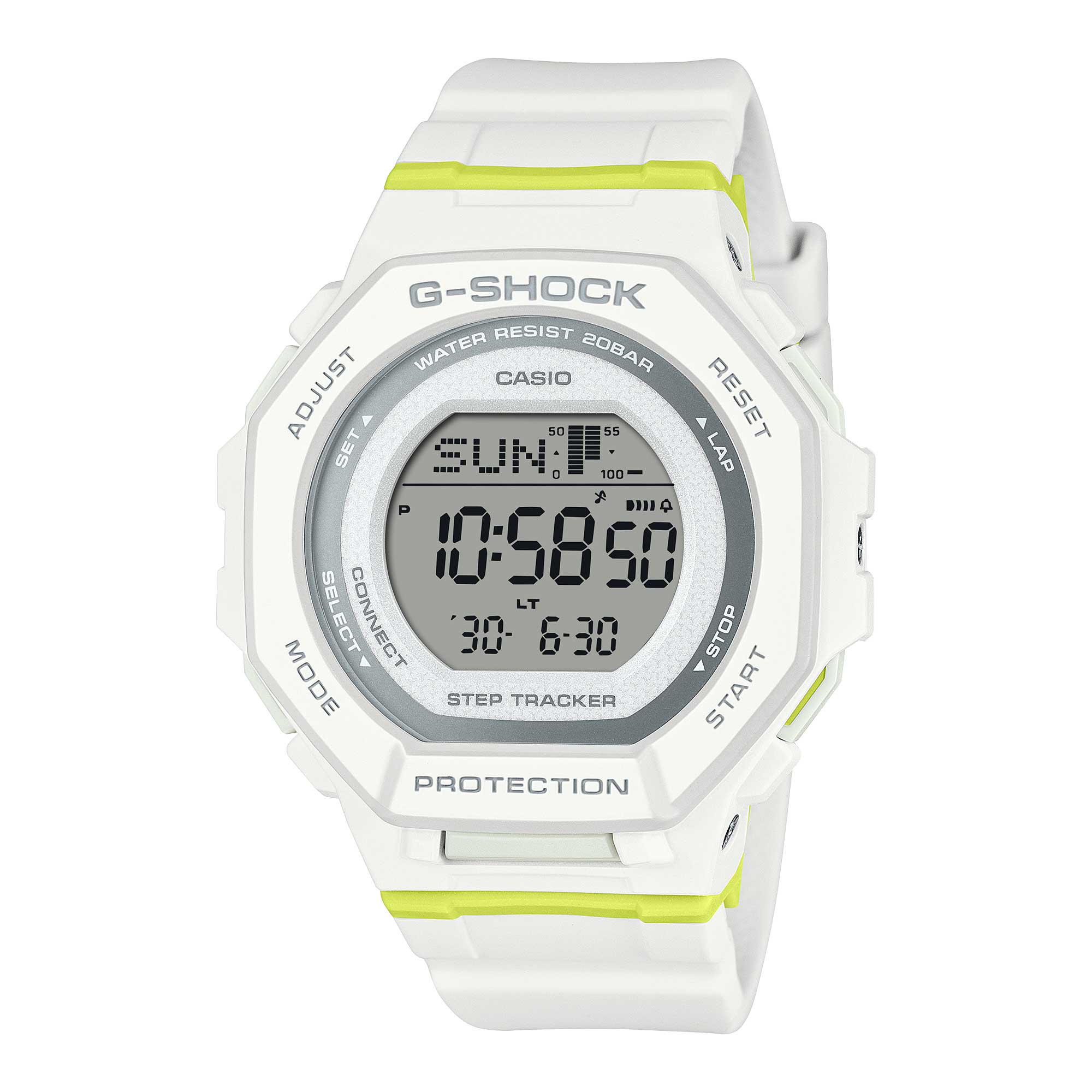 Casio G-Shock for Ladies' GMD-B300 Lineup G-SQUAD Bluetooth© Dual Time Watch GMDB300SC-7D GMD-B300SC-7D GMD-B300SC-7