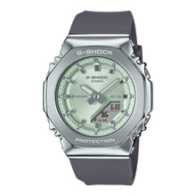 Load image into Gallery viewer, Casio G-Shock for Ladies&#39; Metal-Clad Octagonal Bio-Based Grey Resin Band Watch GMS2110-3A GM-S2110-3A
