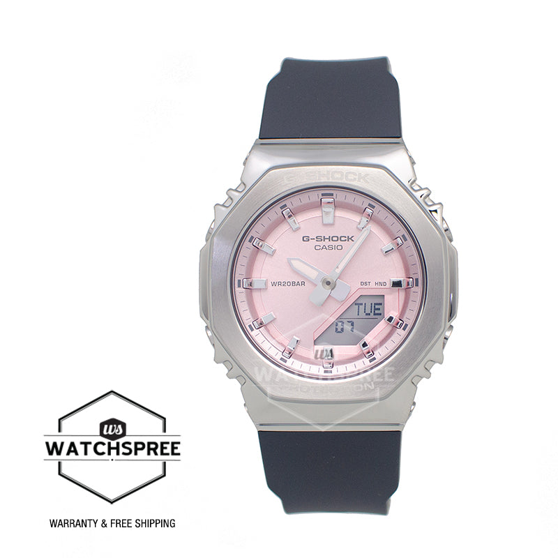 Casio G-Shock for Ladies' Metal-Clad Octagonal Bio-Based Grey Resin Band Watch GMS2110-4A GM-S2110-4A