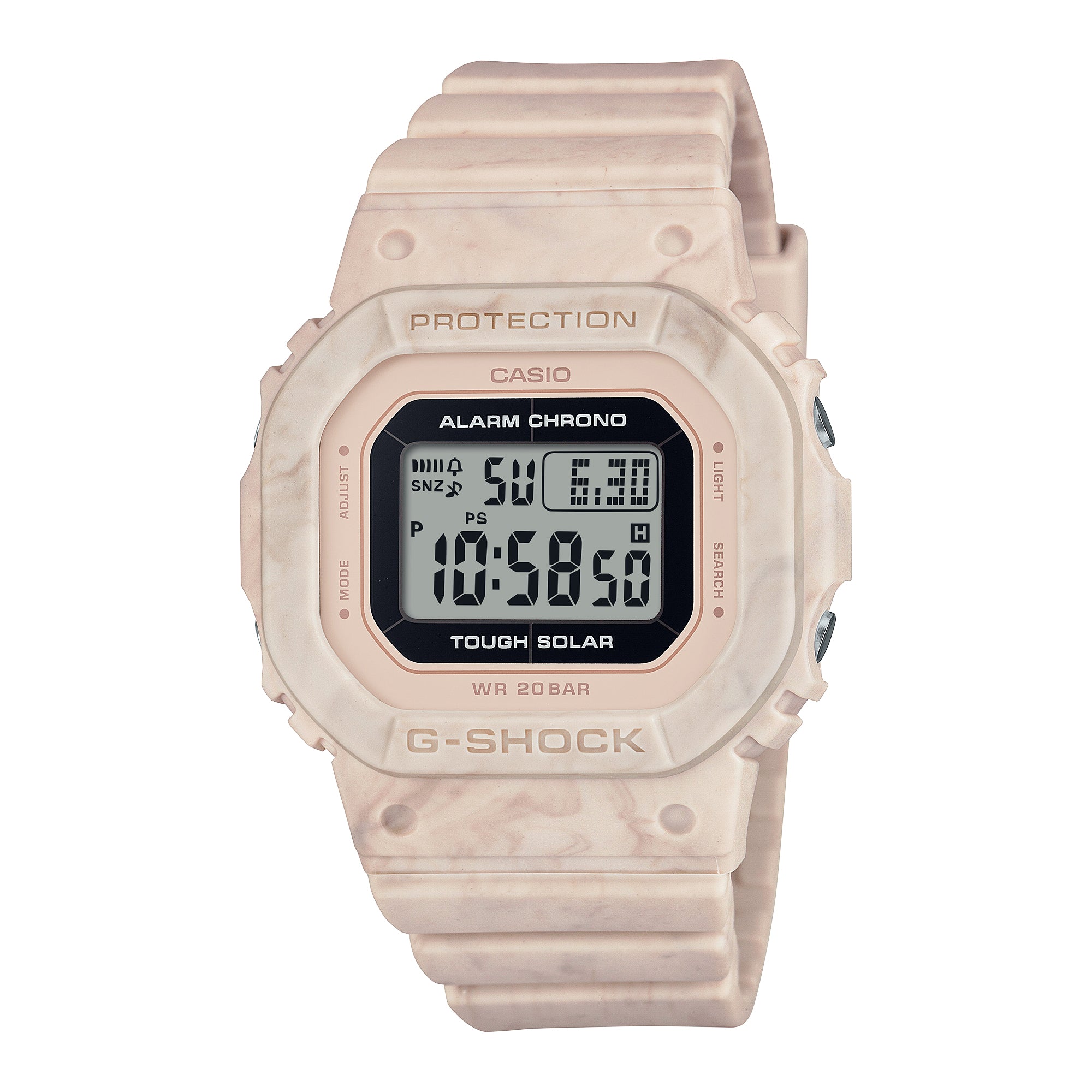 Casio G-Shock for Ladies' Tough Solar Bio-Based Marbled Pattern Watch GMSS5600RT-4D GMS-S5600RT-4D 