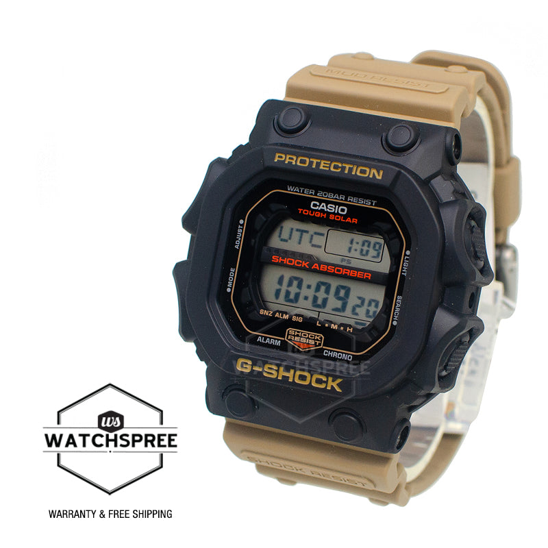 Casio G-Shock GX-56 Lineup Two-Tone Utility Series Tough Solar Beige Resin Band Watch GX56TU-1A5 GX-56TU-1A5