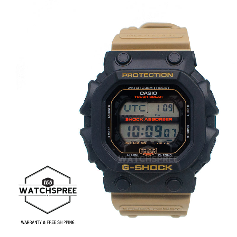 Casio G-Shock GX-56 Lineup Two-Tone Utility Series Tough Solar Beige Resin Band Watch GX56TU-1A5 GX-56TU-1A5