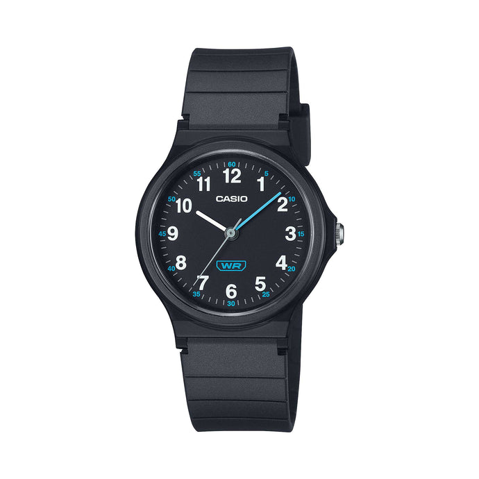 Casio Pop Series Classic Analog Bio-Based Black Resin Band Watch LQ24B-1B LQ-24B-1B