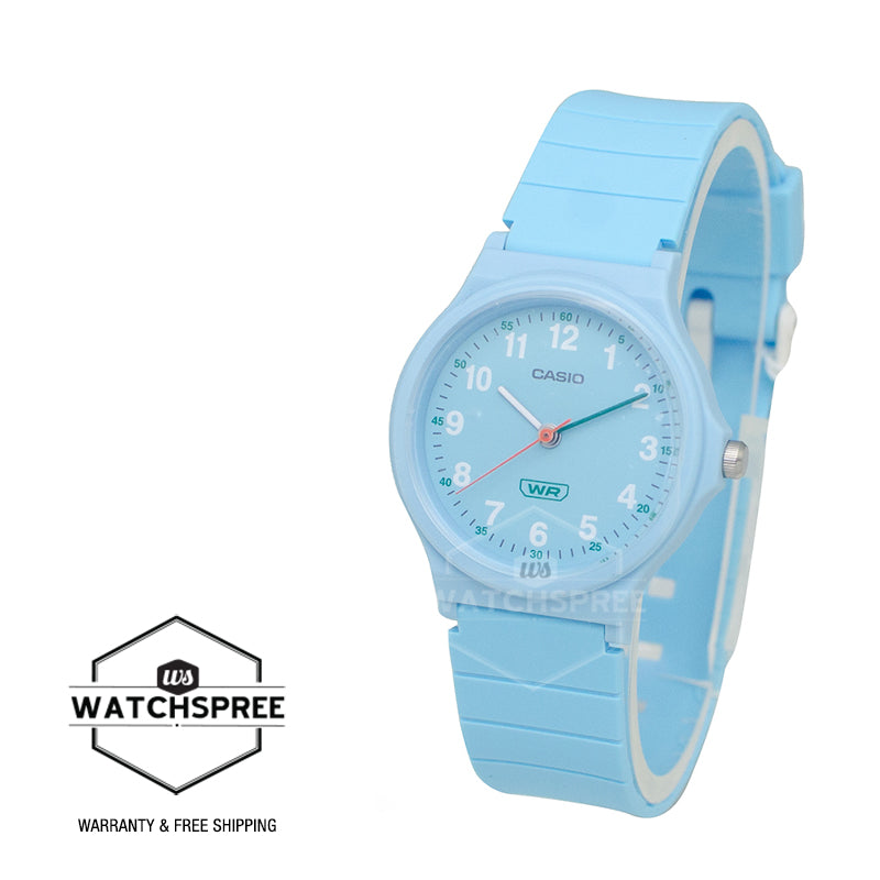 Casio Pop Series Classic Analog Bio-based Blue Resin Band Watch LQ24B-2B LQ-24B-2B