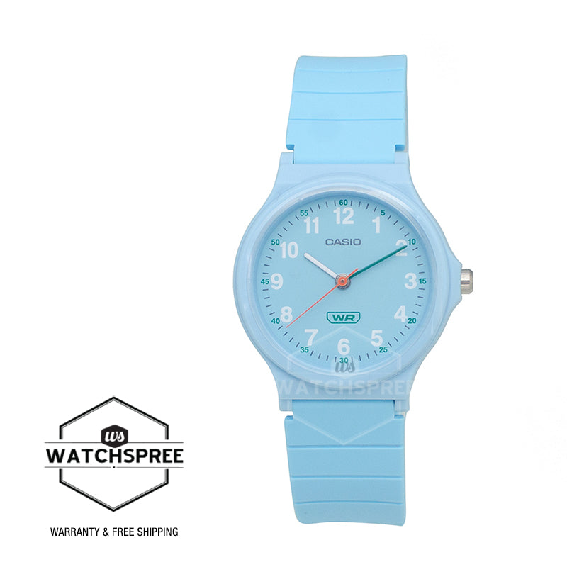 Casio Pop Series Classic Analog Bio-based Blue Resin Band Watch LQ24B-2B LQ-24B-2B