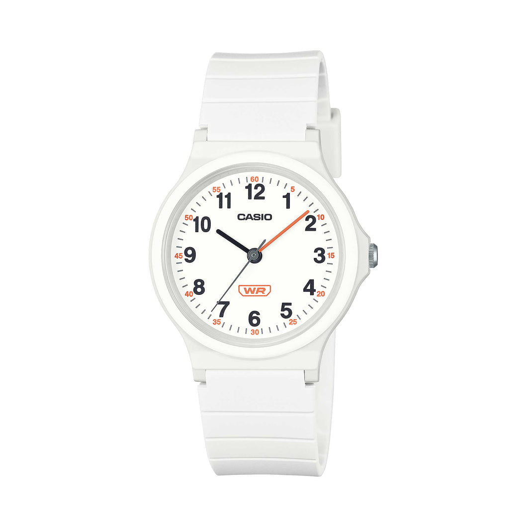 Casio Pop Series Classic Analog Bio-Based White Resin Band Watch LQ24B-7B LQ-24B-7B