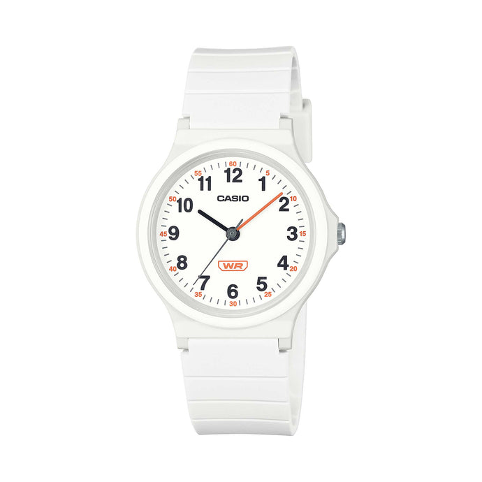 Casio Pop Series Classic Analog Bio-Based White Resin Band Watch LQ24B-7B LQ-24B-7B