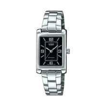 Load image into Gallery viewer, Casio Ladies&#39; Analog Rectangular Dial Stainless Steel Band Watch LTP1234DD-1A LTP-1234DD-1A
