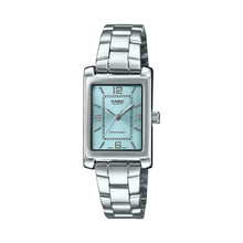 Load image into Gallery viewer, Casio Ladies&#39; Analog Rectangular Dial Stainless Steel Band Watch LTP1234DD-2A LTP-1234DD-2A
