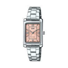 Load image into Gallery viewer, Casio Ladies&#39; Analog Rectangular Dial Stainless Steel Band Watch LTP1234DD-4A LTP-1234DD-4A
