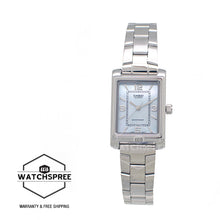 Load image into Gallery viewer, Casio Ladies&#39; Analog Rectangular Mother of Pearl Dial Stainless Steel Band Watch LTP1234DS-2A LTP-1234DS-2A
