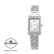 Load image into Gallery viewer, Casio Ladies&#39; Analog Rectangular Mother of Pearl Dial Stainless Steel Band Watch LTP1234DS-4A LTP-1234DS-4A
