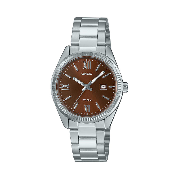 Casio Ladies' Analog Stainless Steel Band Watch LTP1302DD-5A LTP-1302DD-5A