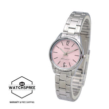 Load image into Gallery viewer, Casio Ladies&#39; Standard Analog Silver Stainless Steel Band Watch LTPV005D-4B LTP-V005D-4B
