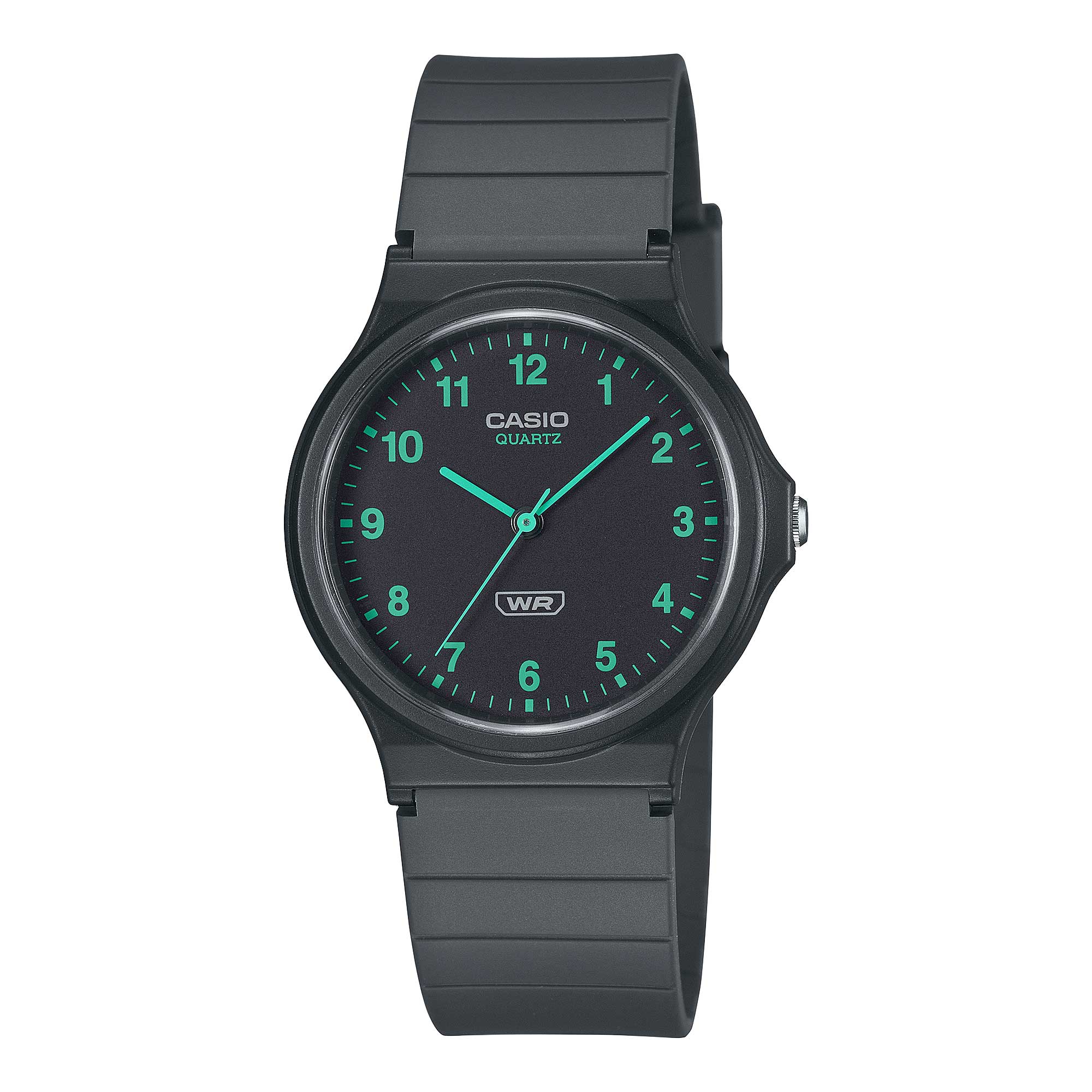 Casio Pop Series Classic Analog Bio-Based Dark Grey Resin Band Watch MQ24B-8B MQ-24B-8B