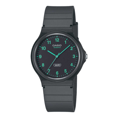 Casio Pop Series Classic Analog Bio-Based Dark Grey Resin Band Watch MQ24B-8B MQ-24B-8B