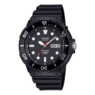 Casio Analog Black Resin Band Watch MRW230H-1E1 MRW-230H-1E1