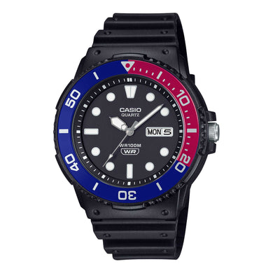 Casio Analog Black Resin Band Watch MRW230H-1E2 MRW-230H-1E2